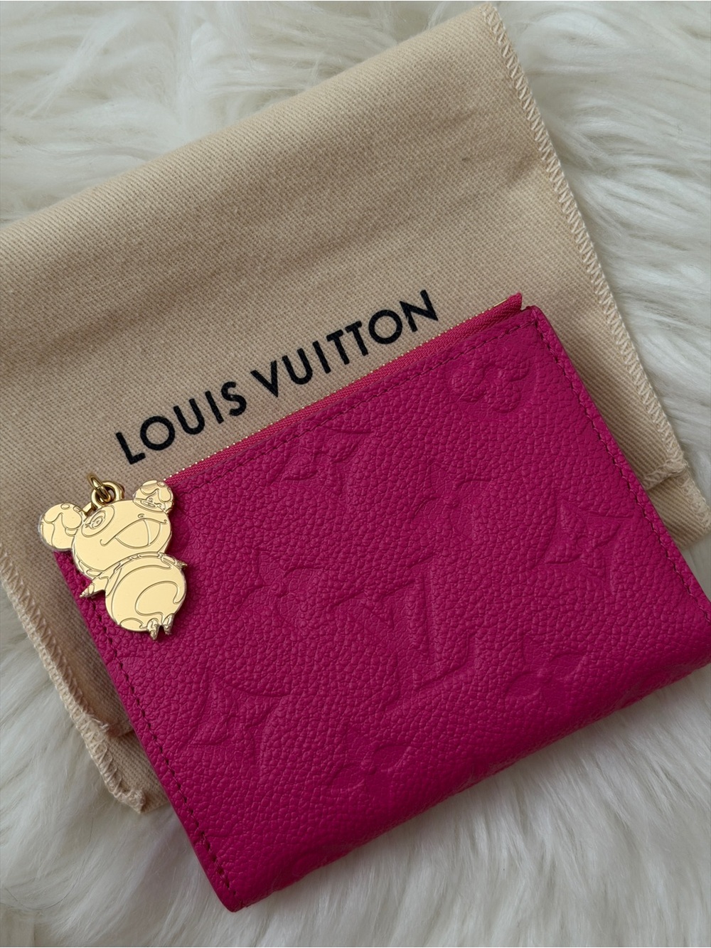BNIB AUTH Louis Vuitton LV x TM Takashi Murakami Lisa Wallet Kawaii Pink - Picture 5 of 7